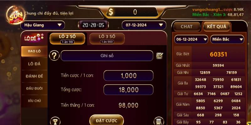 Soi Cầu Lô Hình Quả Trám Dạng Nâng Cao Tại Sunwin